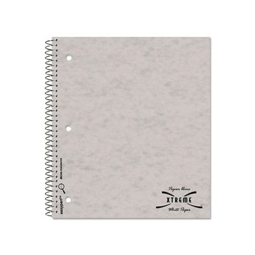 National Subject Wirebound Notebook, College/Margin Rule, 11 x 8 7/8, White, 80 Sheets -RED31987