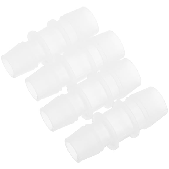 4 Pcs Water Pipe Adapter Reducing Barb Mender Aquarium Tubing Connectors Plastic Adapter Hose Transparent