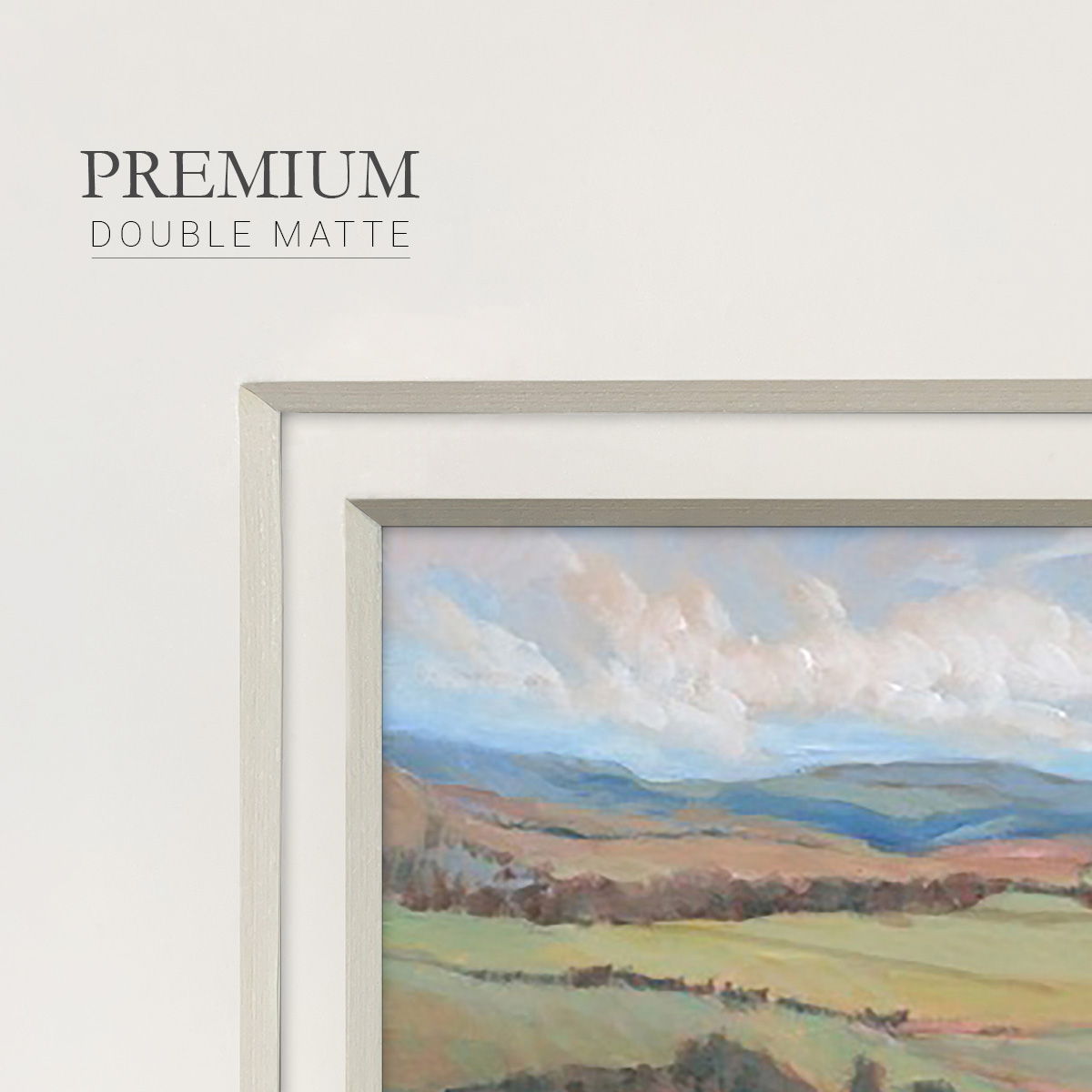 Hilly Countryside IPremium Framed Print