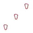 thumbnail image 1 of Wweixi 1/2/3 Mousqueton Résistant à l'Usure Technologie Avancée Grand Application Coloré Résistance aux Impacts Renforcée Pinces à Carabiner pour Extérieur Rouge 3 Pcs, 1 of 6