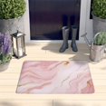 thumbnail image 2 of Pink Gold Marble Pattern Flannel Non Slip Door Rugs,Washable Door Mats Indoor,Decorative Door Mats,Dirt-Resistant and Absorbent Doormat for Entrance,Bedroom,Kitchen,Bathroom,31.5"x17", 2 of 4
