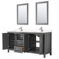 thumbnail image 2 of Wyndham Collection Daria 72" Light-Vein Wood Double Bathroom Vanity in Gray, 2 of 5
