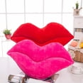 thumbnail image 6 of Ukeler Hot Pink 1 Lip Shape Throw Pillows Cushion Girls Toy ,Gift Soft Velvet Decorative Reversible 23.6'' x 13.6'', 6 of 6