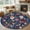 Blue, variant on Sage Green Floral Kitchen Runner Rug 2.7x5 Washable Runners for Hallway Non Slip Spring Flowers Leaves Farmhouse Large Area Rug Indoor Floor Carpet for Bathroom Laundry Entryway Bedroom Living Room
