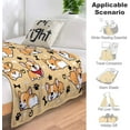 thumbnail image 5 of Cute Corgi Blanket Puppy Dog Pattern Blankets Bedding Soft Lightweight Flannel Throw Blankets Gifts for Corgi Lovers Kids Adults 60"X50", 5 of 6