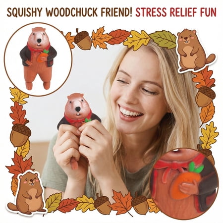 Squishmallow Squeeze Animal Squishmallow Silicone Rubber 5 In Sensory Squeeze Toys Valentines Day Squeeze Toys Tan Black 1 Pc