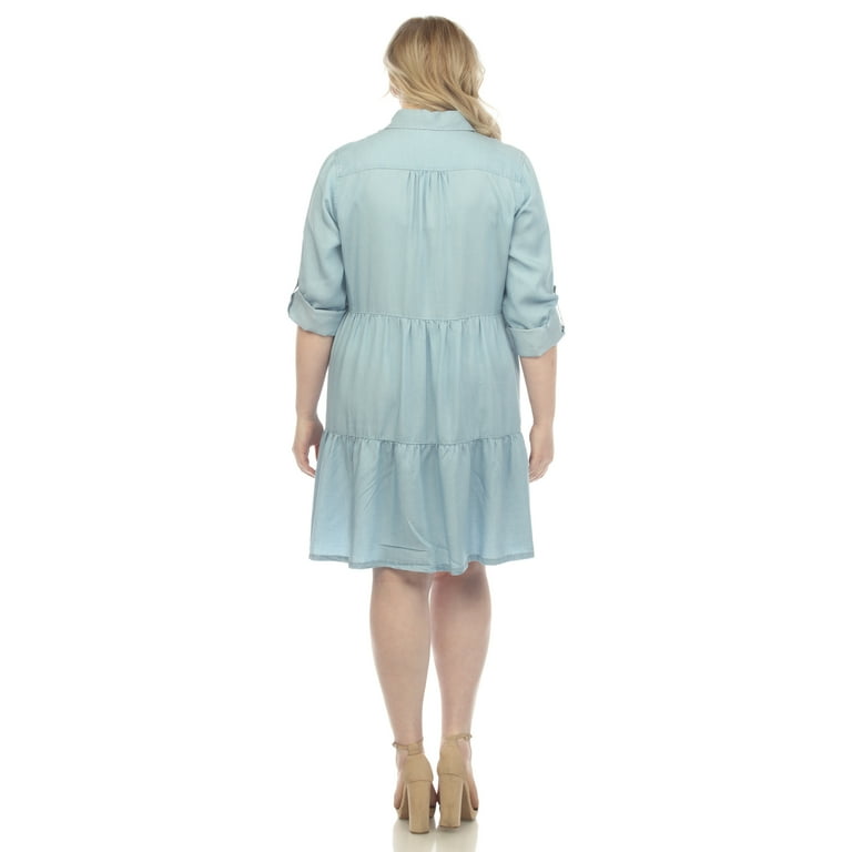 knee length dresses for ladies The Tiered Shirt Maxi Dress Medium / Black