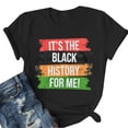 thumbnail image 2 of Luowei Women's Black Graphic Tee - Cute Casual Short Sleeve T-Shirt, Black, L, 2 of 4