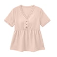 thumbnail image 6 of Casual Tops Womens Shirts Womens Summer Blouses Tops Ladies Tops Blouses Short Sleeve my items saved for later, 6 of 6