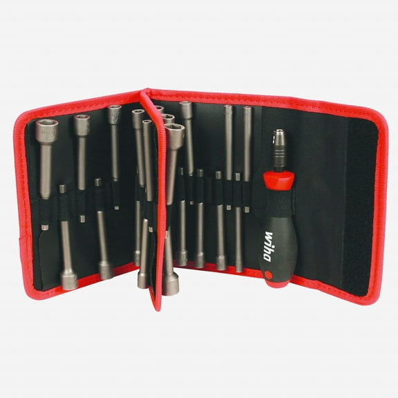 Wiha 76084 22 Piece SAE & Metric Power Blade Nut Driver Set