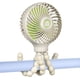 thumbnail image 1 of Mini ventilador portátil de mano para cochecito y ventilador para bebé de 2000 mAh con trípode flexible que se puede envolver en el cochecito/asiento de automóvil/cama de estudiante/bicicleta, 1 of 5
