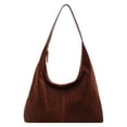 thumbnail image 2 of Vintage Senior Tote Bag Simple And Versatile Texture Shoulder Bag Large Capacity Fashion Lazy Armpit Bag Lazy Tote Bag Tote Bag Drop Bag Tote Bag,Brown Shoulder Bag, 2 of 8