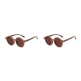 thumbnail image 4 of Gafas de sol redondas Qarigey para niños accesorios de ropa de moda protección para los ojos lavanda violeta 2piezas, 4 of 6