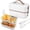 A-lvory White 2 Layers, variant on CSONGAZA Self Cooking Electric Lunch Box, Portable Food Warmer for On-the-Go,Mini Rice Cooker 2 Layers 800ML Heated Lunch Box for Home Office Cook Food White