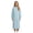 Light Blue, variant on Women's Wind Heavy Rain Coat for Outdoor Adventures Hooded Cape Long Length Rain Poncho for Hiking Beige One Size