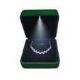 thumbnail image 7 of QIQUWOHUL LED Lighted Ring Box Earring Ring Bracelet Necklace Case Wedding Ring Jewelry Display Packaging Organizer Storage Holder Engagement Jewelry Display Case Box, 7 of 7
