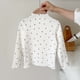 thumbnail image 1 of Blusas y camisas de manga larga con cuello redondo, top estampado de moda para niña, sudadera con orejeras para bebé, top para niña, 1 of 7