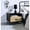 Black, variant on Faux Concrete Round Accent / Ideal for Displaying Essentials