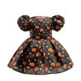 thumbnail image 1 of De Vestido de Halloween para niñas pequeñas, vestido estampado, disfraz de bruja para juego de rol, disfraz de mascarada, 1 of 7