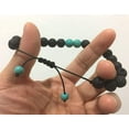 thumbnail image 4 of Celokiy Réglable Pierre de Lave Anxiété Diffuseur diffuesr d'Huile Bracelet Femmes avec Turquoise - Méditation, Relaxation, Guérison, Aromathérapie, 4 of 5