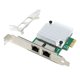 thumbnail image 2 of 4X 2 Puertos RJ45 PCIe X1 Dual Gigabit Realtek 8111F+ ASM1082E Filtro de Chip PCI-e Tarjeta de Red LAN para Computadora 1000M, 2 of 5