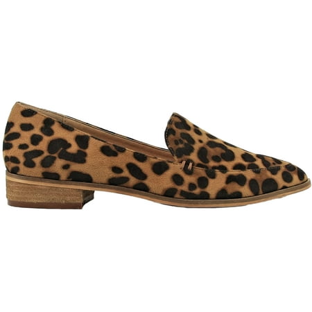 Women Oxford Penny Loafer Moccasins Slip On Comfy Casual Flats Shoes Animal Print Leopard