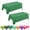 Green, variant on 2 PCS Plastic Tablecloth for Rectangle Table, Disposable Table Cloth Plastic Table Cover for Birthday, Anniversary, Wedding, Fine Dining, Graduation Party Decoration, Dark green