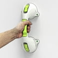 thumbnail image 2 of AmeriLuck 12in Balance Assist Bathroom Shower Handle,Suction Bath Grab Bar with Indicators (White/Yellow, Pack of 2), 2 of 7