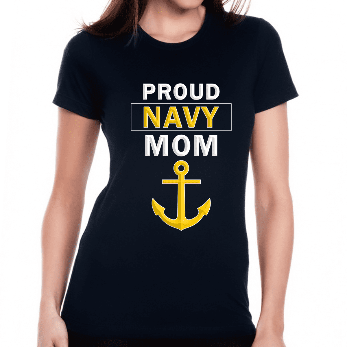 S-3X Proud Army Mom My Son Soldier Hero Missy Fit Ladies T-Shirt 