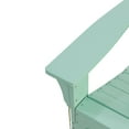 thumbnail image 3 of Gurekam Outdoor Contemporary Acacia Wood Foldable Adirondack Chair, Light Mint, 3 of 11