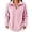 Pink, variant on Brnmyaeo Womens Fuzzy Fleece Jacket Warm Loose Zip Up Lapel Neck Cozy Coat Casual Long Sleeve Ribbed Fleecy Fall Winter Trendy Outwear