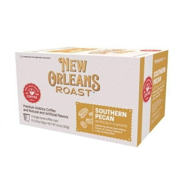 New Orleans Roast Southern Pecan Single Serve Coffee - Creamy Pecan Pie Flavor - 12ct (Pack of 1)