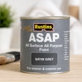 thumbnail image 4 of Rustins Quick Dry ASAP All Surface All Purpose Paint Satin Grey 250ml, 4 of 7