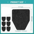 thumbnail image 2 of Urinal Mats 6 Pack Urinal Pads Urinal Floor Mats For Men Bathroom Commerical Disposable Non-slip Ru, 2 of 5