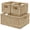 A-Seagrass, variant on Wicker Basket Set Of 3 Hand-woven Storbaskets For Organizing Seagrbwith Handles Small Toilet Paper Shelves Pantry (seagrass)
