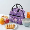 thumbnail image 4 of HUIACONG Purple Axolotl Pattern Insulated Lunch Bag, Waterproof Large Capacity Aluminum Film Material Insulated Lunch Tote for Daily Use Office Travel, 4 of 10