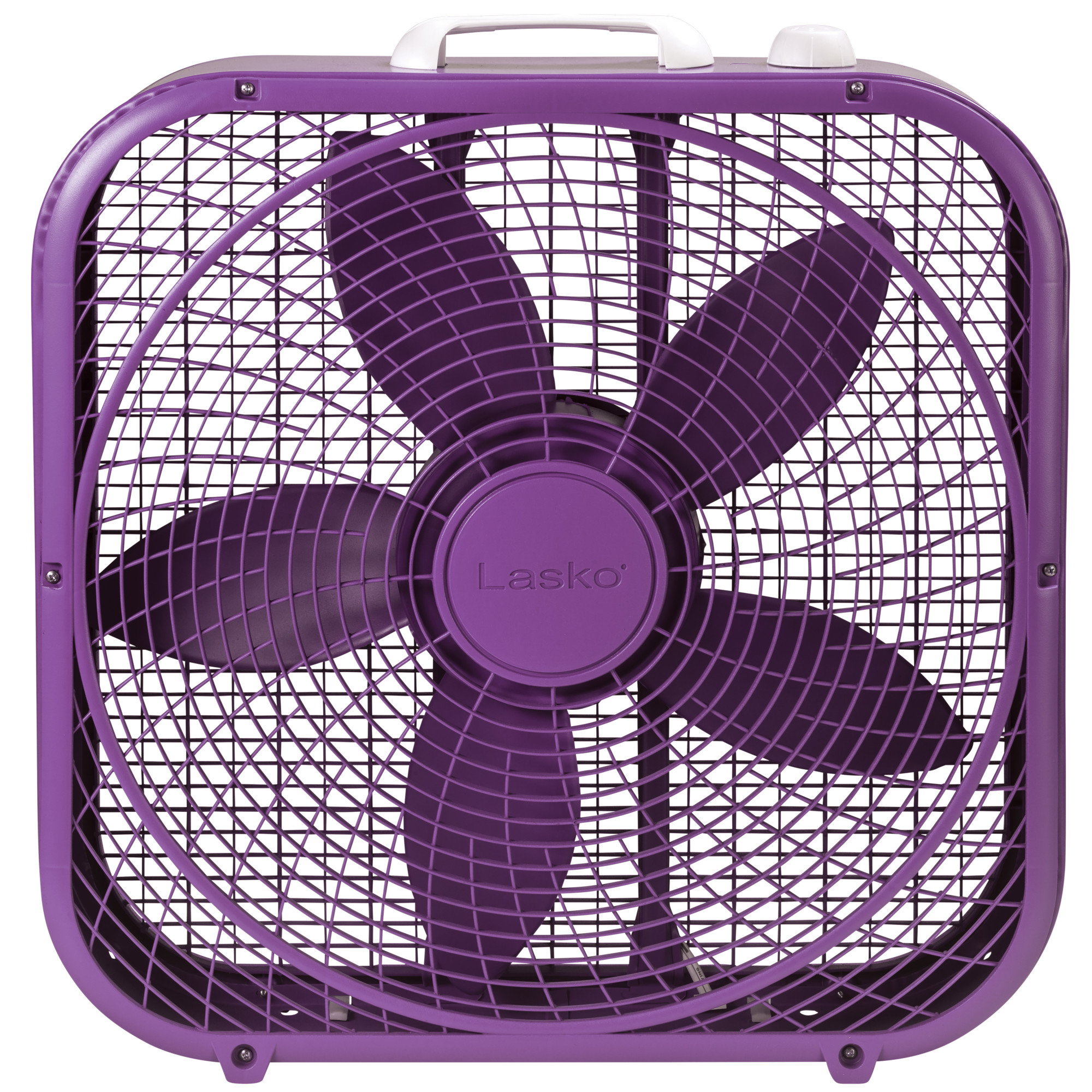 Lasko Cool Colors 20" Energy Efficient Box Fan, 3 Speeds, 22.5" H, Purple, B20309, New - image 2 of 5