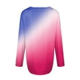 thumbnail image 4 of gakvbuo Plus Size Pullover Sweaters For Women Long Sleeve Sweatshirts Fall Tunic Tops Women's Printed Loose T-shirt Long Sleeves Blouse V-Neck Casual Tops, 4 of 5