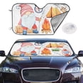thumbnail image 2 of Kdxio Gnome Camping Print Windshield Sun Shade,UV Rays and Sun Heat Protection,Sunshade for Car Windshield,Car Shade Front Windshield - Medium, 2 of 6