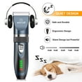 thumbnail image 6 of oneisall Dog Clippers 50db Low Noise, 2-Speed Quiet Dog Grooming Kit Rechargeable Cordless Pet Hair Clipper Trimmer Shaver for Small and Large Dogs Cats Animals - Navy, 6 of 7