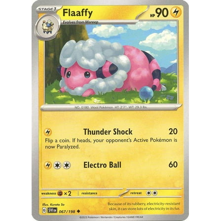 Pokemon Scarlet & Violet Base Set Uncommon Flaaffy #67