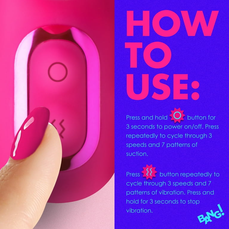 Bang! G-Spot Rabbit Rechargeable Silicone G-Spot Vibrator, Pink