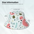 thumbnail image 6 of Easygdp Cute Flamingo Double-Sided Reflective Fisherman Hat for Outdoor and Night Walking, Unisex, 6 of 9