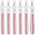 thumbnail image 1 of Llaveros de béisbol de cuero con costuras para bolso, recuerdo del equipo., 1 of 9