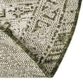 thumbnail image 6 of Unique Loom Outdoor Aztec Collection Area Rug - Coba (7' 10" Round Green/Ivory), 6 of 7