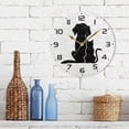 thumbnail image 3 of GZHJMY Dog Wall Clock, 10" Silent Non Ticking Round Clock, Oil Painting Easy to Read Clock for Living Room Bedroom Bathroom Home Decor Holiday Gifts, 3 of 7
