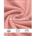 thumbnail image 5 of Ekouaer Sweater Lounge Sets 2 Piece Short Sleeve Knit Top Matching Shorts Vacation Outfit Sets for Women, 5 of 6