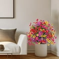 thumbnail image 6 of 23in UV & Fade-Resistant Artificial Violet Ball Topiary Trees‌ with Ground Spikes - Outdoor Artificial Boxwood Plants for Porch, Garden, Yard Decor, 6 of 9