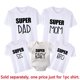 thumbnail image 1 of Super Dad Mom and Baby Family Matching Outfits Cotton Family Look Daddy Mother and Kids Tshirts Baby Rompers Father's Day GiftsDad-XXXL Gao Jinjia LED, 1 of 2