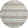 thumbnail image 2 of Addison Rugs Mayfield Premium Machine Washable Transitional Stripes Ivory Round Rug, 8' x 8', 2 of 8